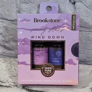Brookstone Seeing Stars Wind Down Essential Oils Box Set GIFT NEW 20ml Total E4